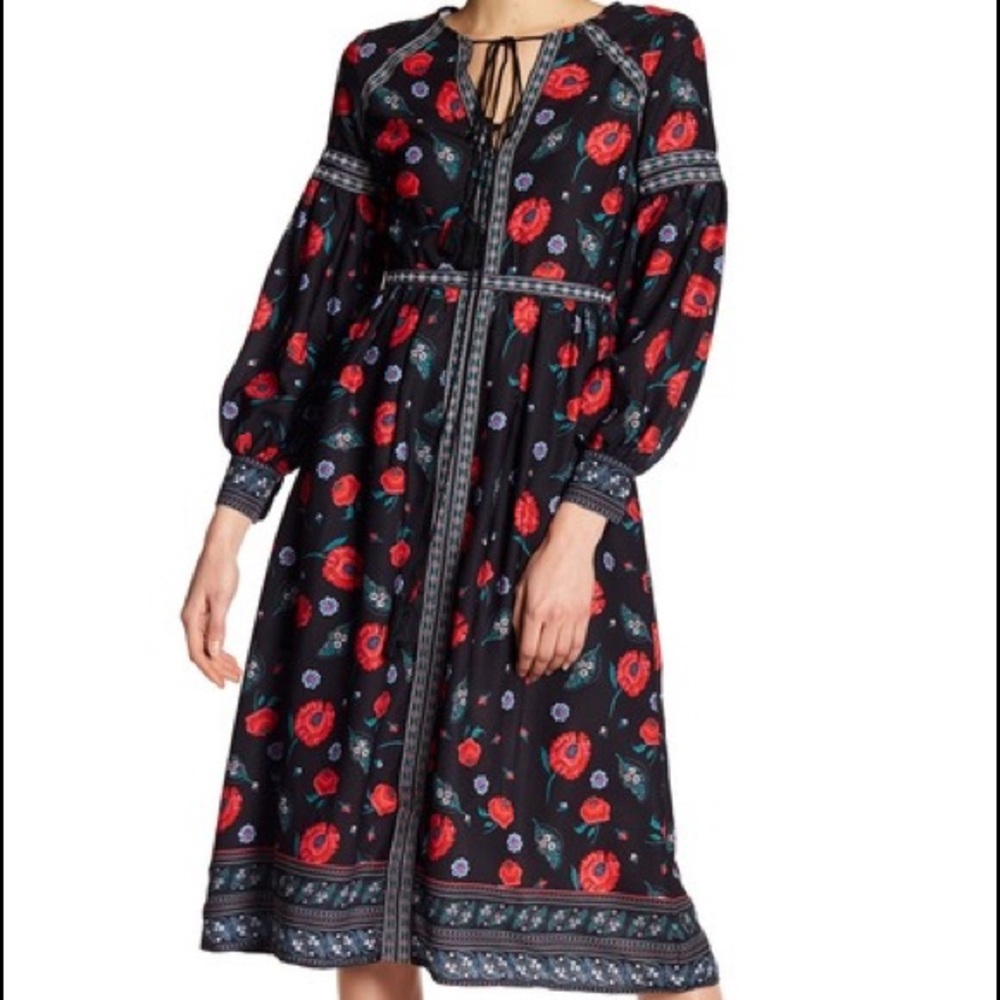 Endless Rose Floral Boho Tunic Tassel Dress - Picture 2 of 3